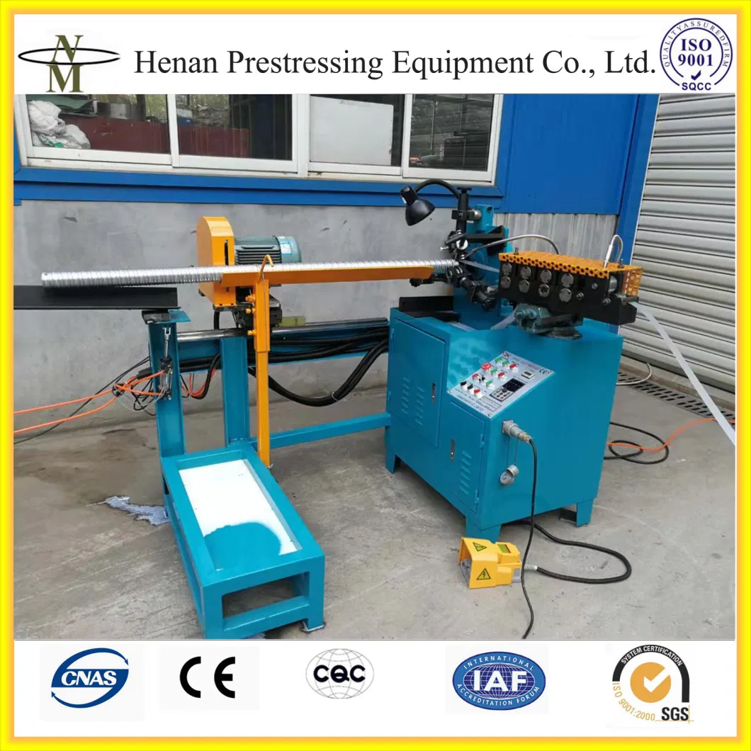 Single Groove Spiral Duct Forming Machine for Post Tensioning