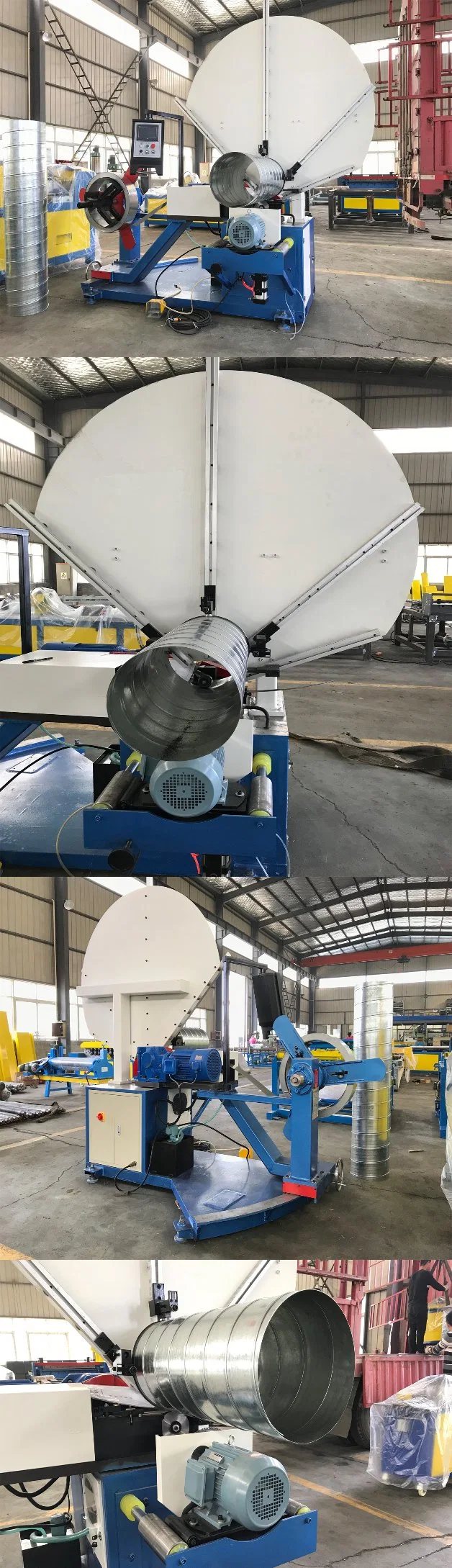 Ysd-85/800 Steel Band Type Round Air Tube Galvanized Steel Spiral Duct Machine for HAVC Duct Making