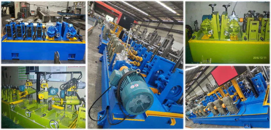 201 Steel Handrail Usage Square Profile Production Line Rectangular Duct Making Machinery