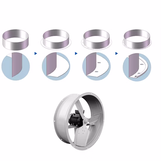 HVAC Round Air Ventilation Duct Sheet Metal Gorelocker Hydraulic Elbow Duct Machine